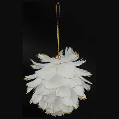 NOVOGODIŠNJI UKRAS FEATHER BALL 137738B