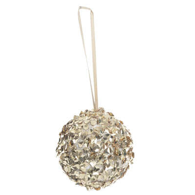 NOVOGODIŠNJA KUGLA S GLITTEROM 8CM 163179C