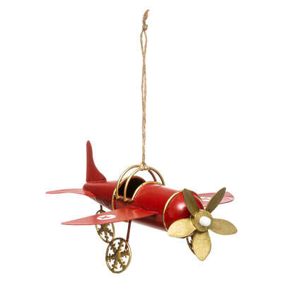 NOVOGODIŠNJI UKRAS VINTAGE AIRPLANE HANG 2ASS 176548