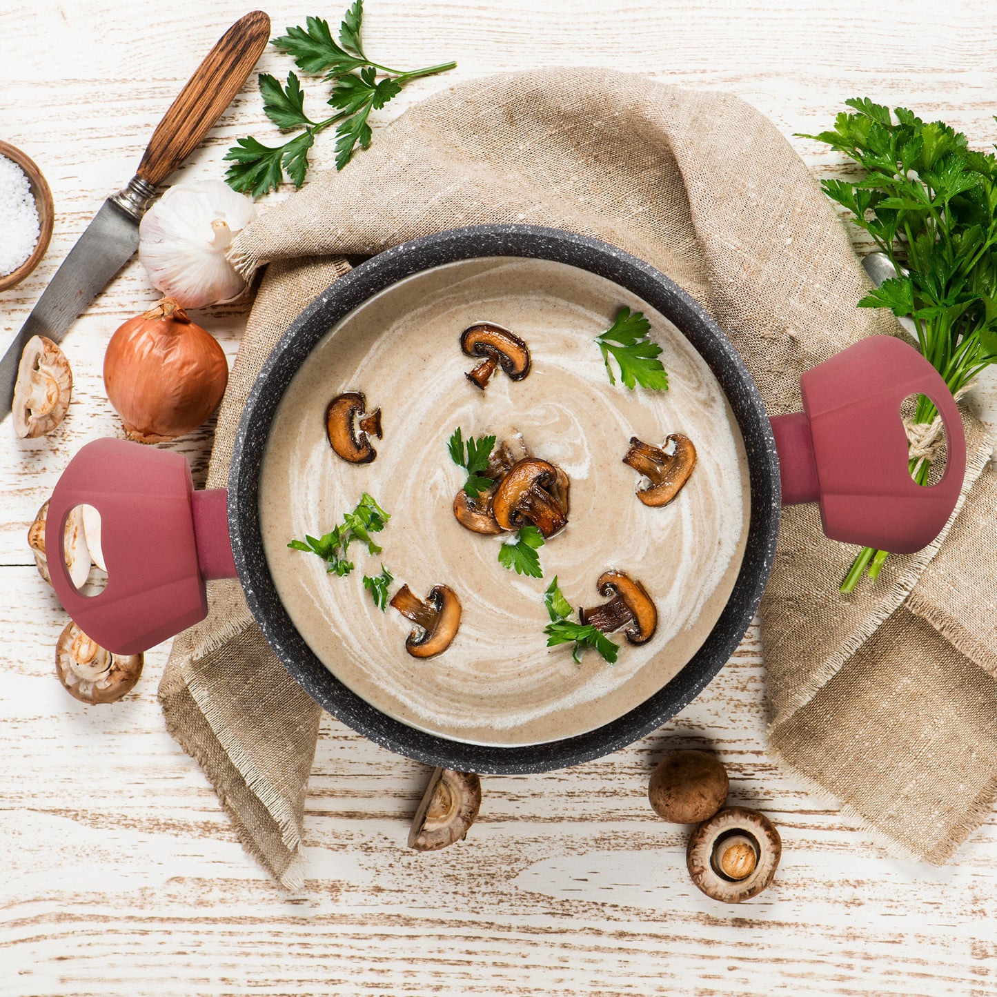 Lonac Rosmarino Lava Stone Grape 20 cm