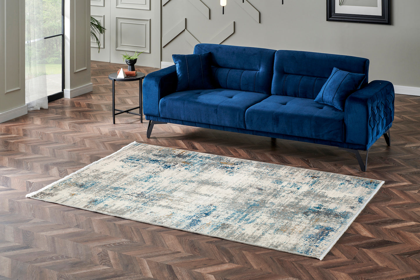 Tepih Lagos LGS 09 Cream Blue 120x180