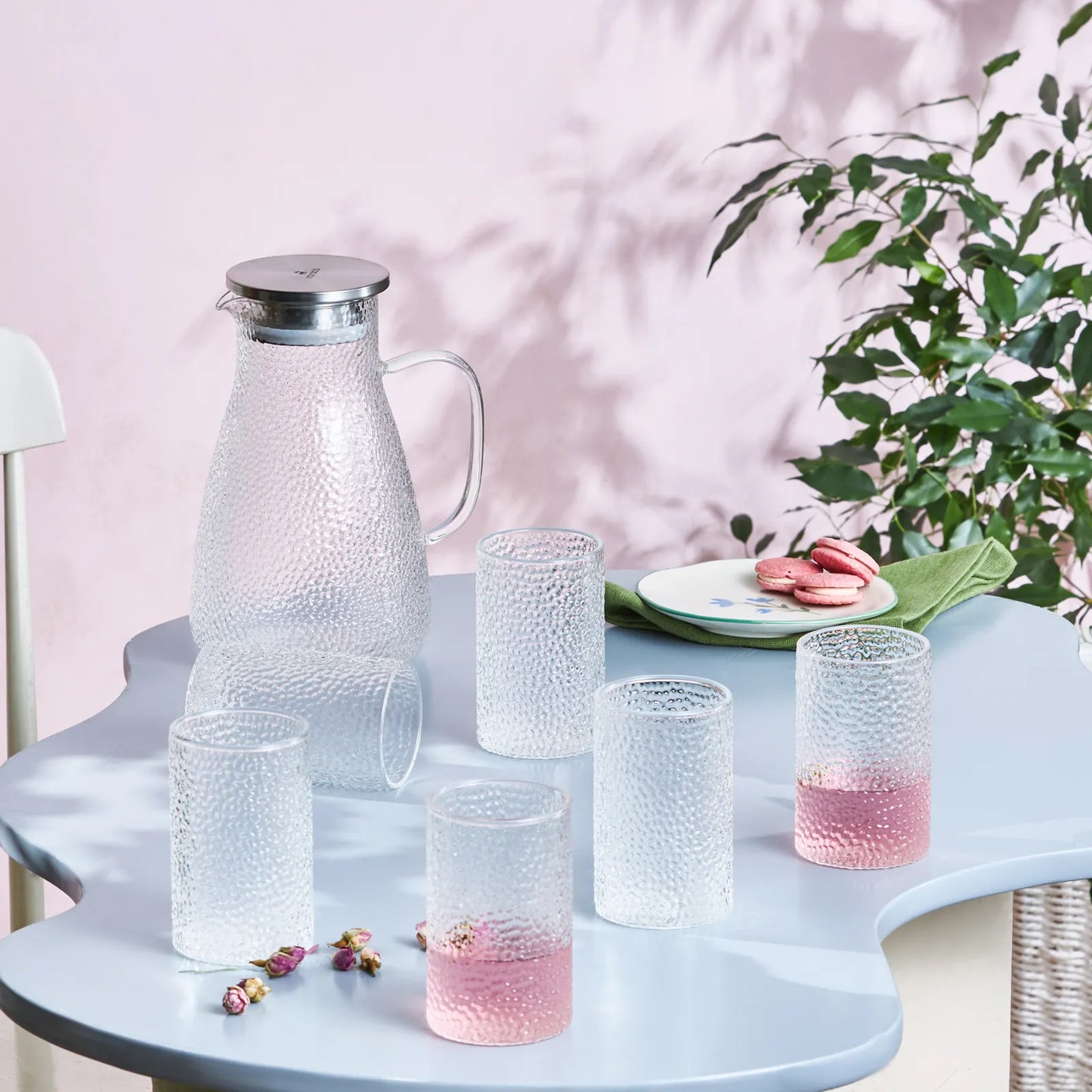 Bokal i čaše Karaca Como 7 kom Transparent