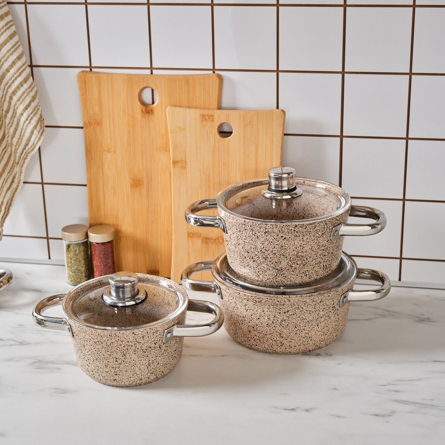 Šerpe set Karaca Biogranit Nare 6 kom