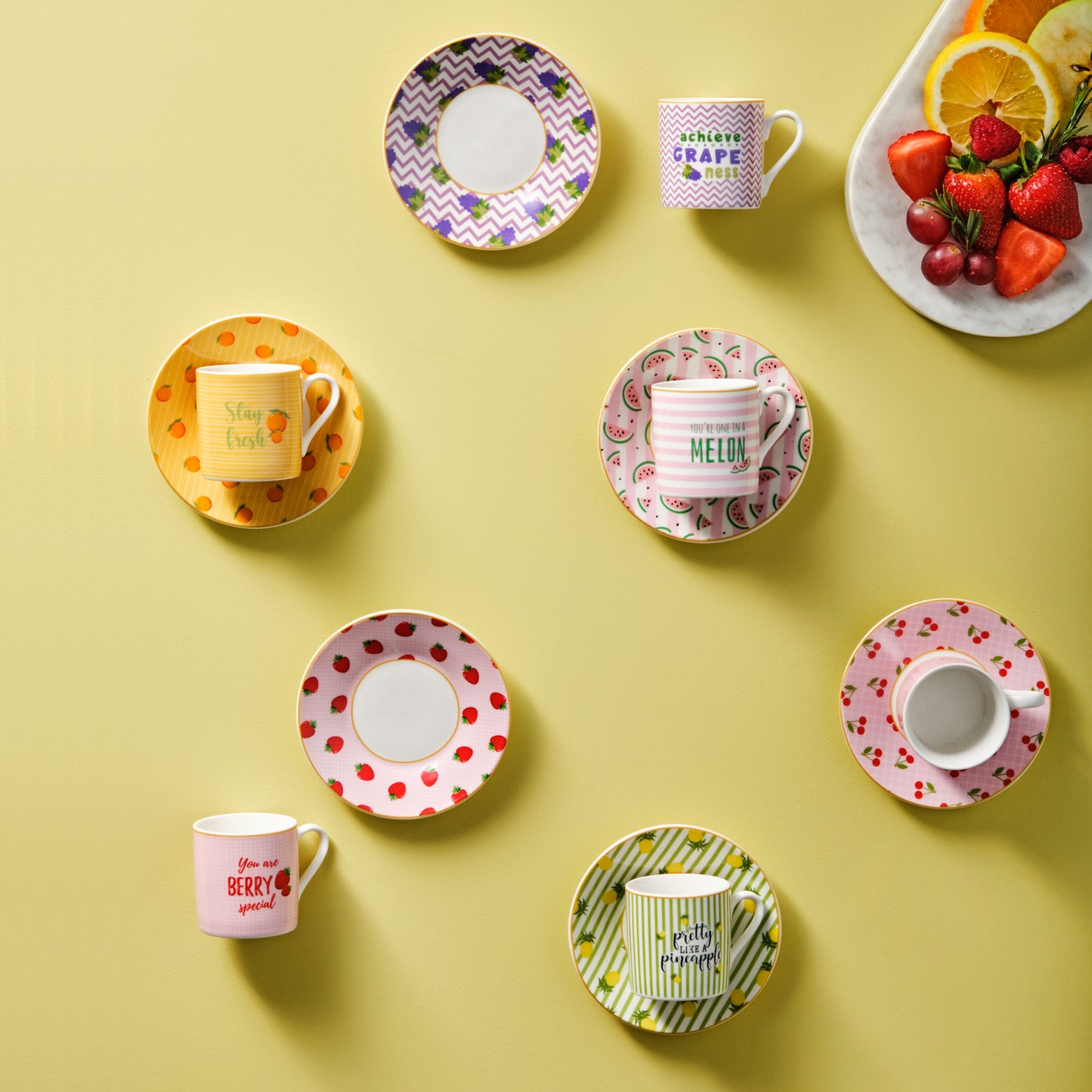 Šoljice za kafu Karaca Fruitee 6/1