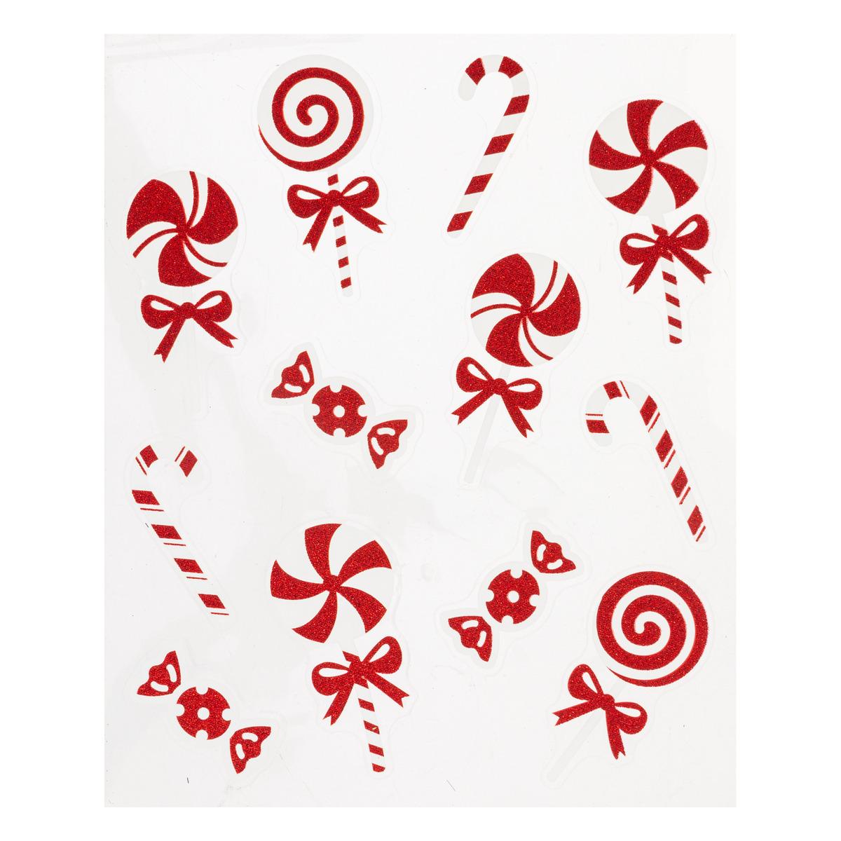 NOVOGODIŠNJE NALJEPNICE ZA PROZOR CANDY CANE