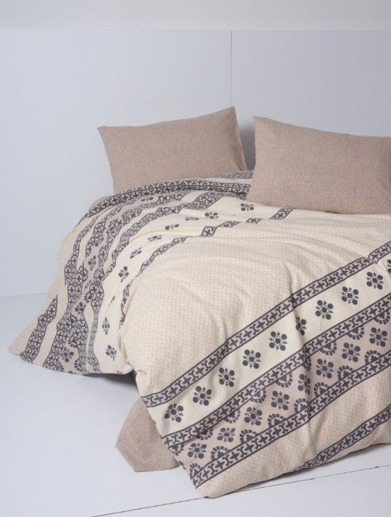 Posteljina dupla Flanel anita karamel