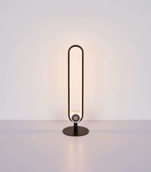 TISCHLEUCHTE METALL MESSINGFARBEN, 1XLED GLOBO