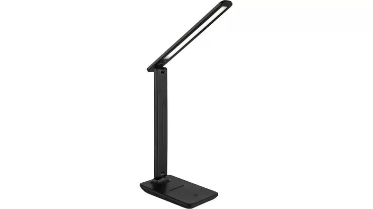 TISCHLEUCHTE KUNSTSTOFF SCHWARZ MATT, 1XLED GLOBO