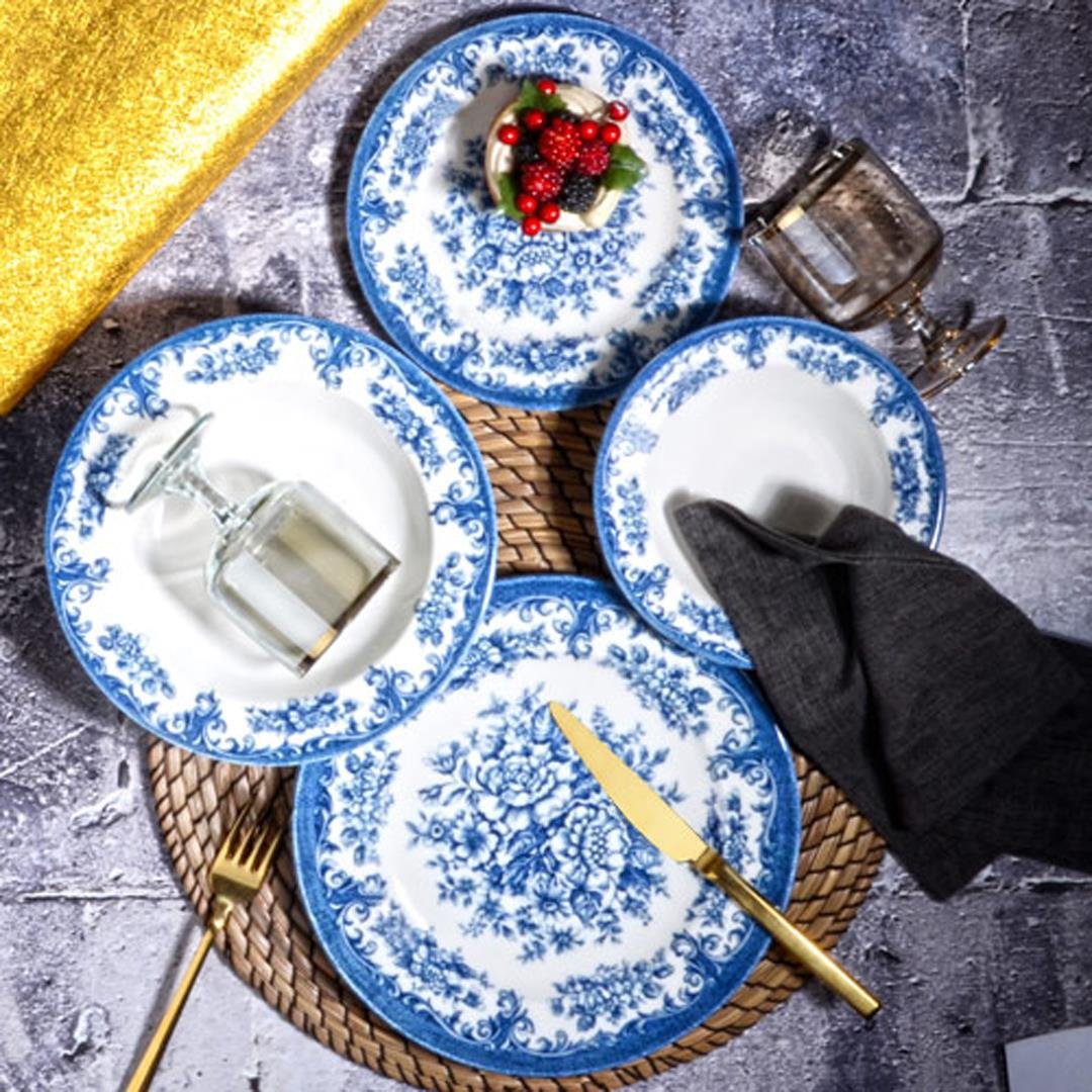 310 KERAMIČKI SET ZA RUČAVANJE 24 kom (BLUE ROSABELLA) POR-0061