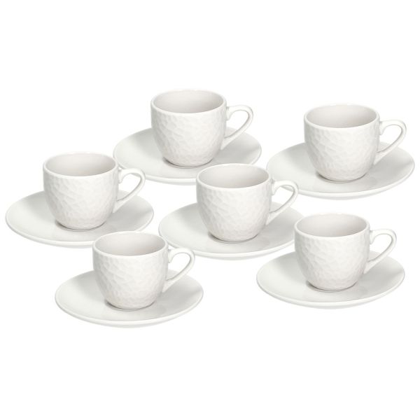 SET 6 ŠOLJICA ZA KAVU&TANJIRIĆ GOLF BIANCO GF085010000