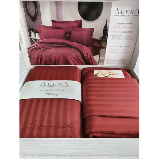 Posteljina Alena Linens set Bordo