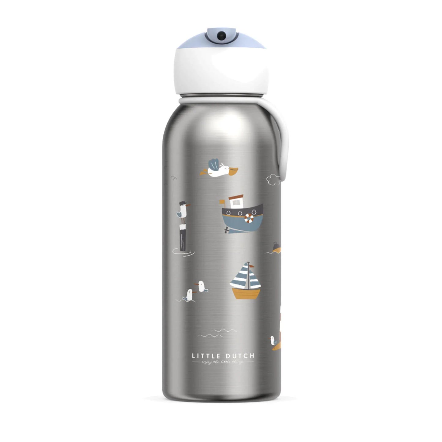 Little Dutch Inox flip-up boca Sailors bay 350ml 3375 - 107458065244