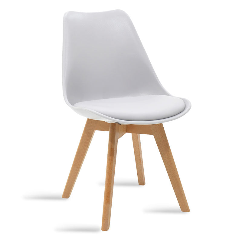 Stolica Gaston PP s PU, bijela – hrast 43x51x75 cm
