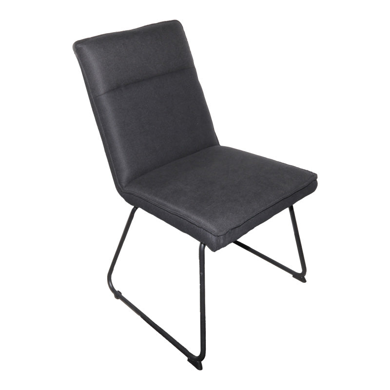 Stolica Essential crna tkanina – crne metalne noge 54x59x89 cm