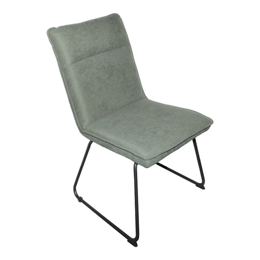 Stolica Essential kaki tkanina – crne metalne noge 54x59x89 cm
