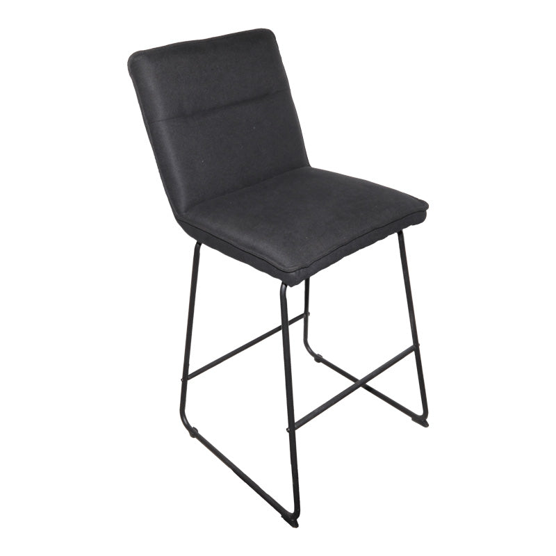 Barska stolica Essential crna tkanina – crne metalne noge 53x64.5x107 cm