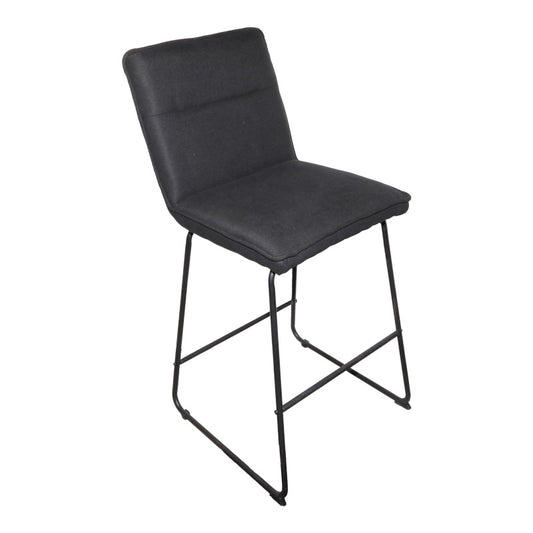 Barska stolica Essential crna tkanina – crne metalne noge 53x64.5x107 cm