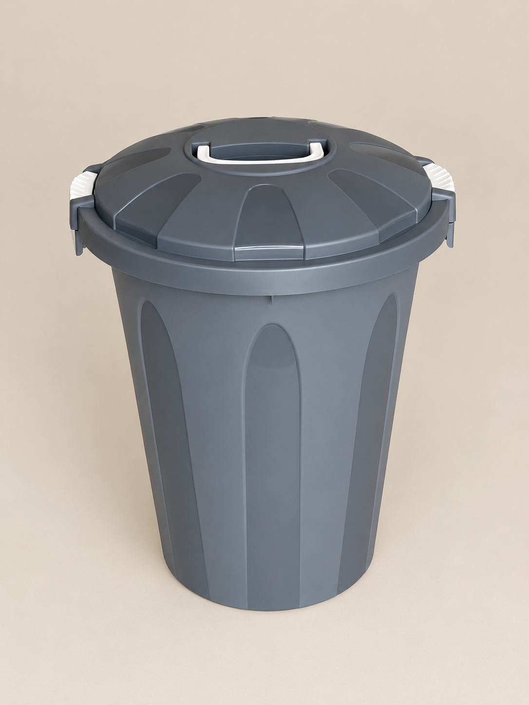 Kanta 25l sa poklopcem i ručkom siva