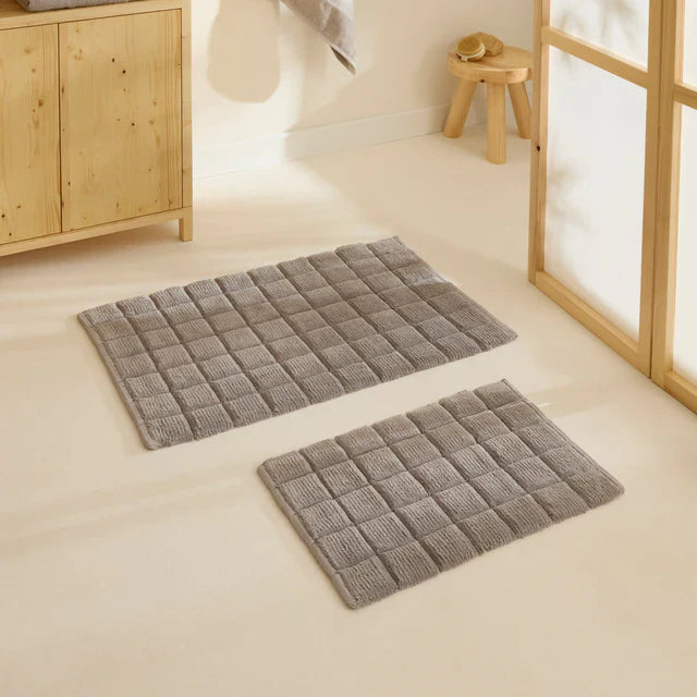 PROSTIRKA ZA KUPAONU KARAC SIMON 60X90 CM-40X60 CM SIVA
