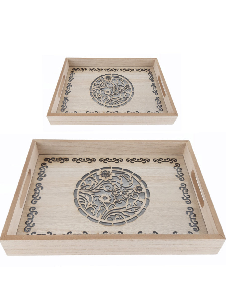 TACNA 2/1 drvena/dekor 40x30cm 34x24cm AD1813 10#