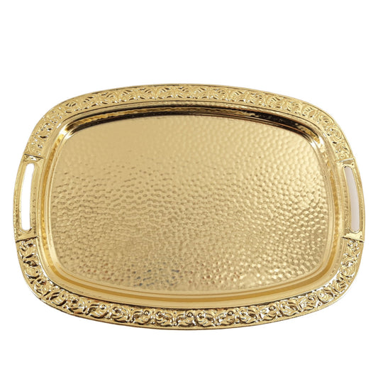 TACNA 35,5x25,5cm gold/dekor/s ručkama 2022/2A GOLD 25# T45