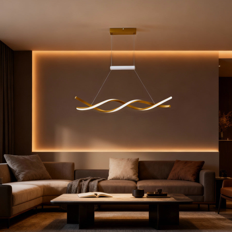 Visilica LED E-light Santana EL-250231 30W 4000K zlatna