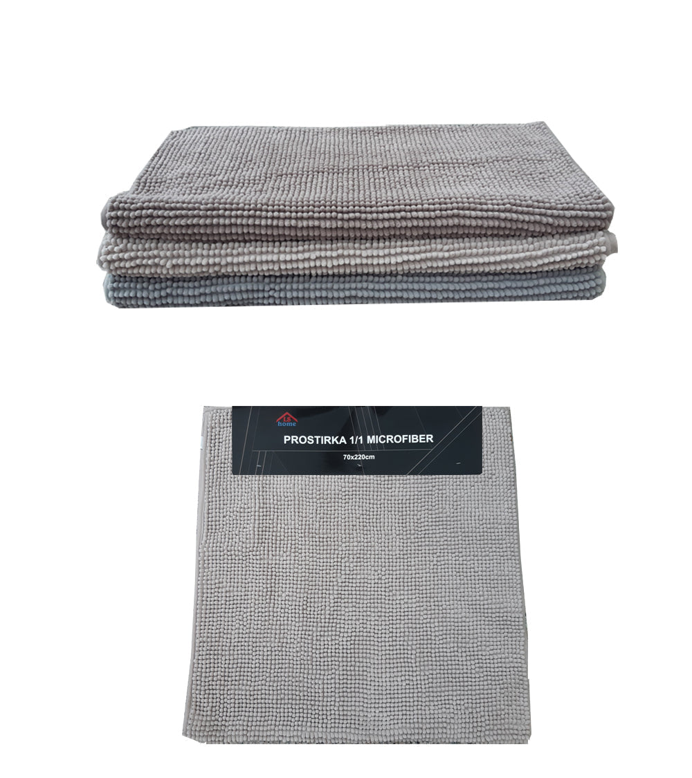 PROSTIRKA 70x220cm/četvrtasta/siva/bež/smeða/Microfiber CHT006