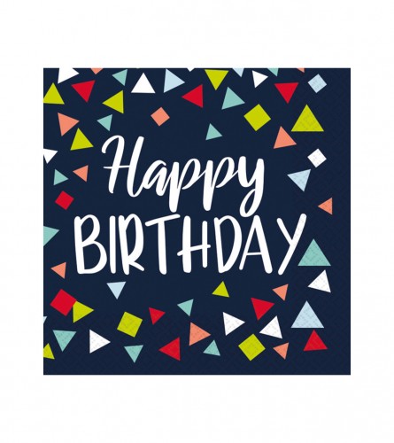 SALVETE ROĐENDANSKE HAPPY BIRTHDAY 16kom 33x33cm 512409