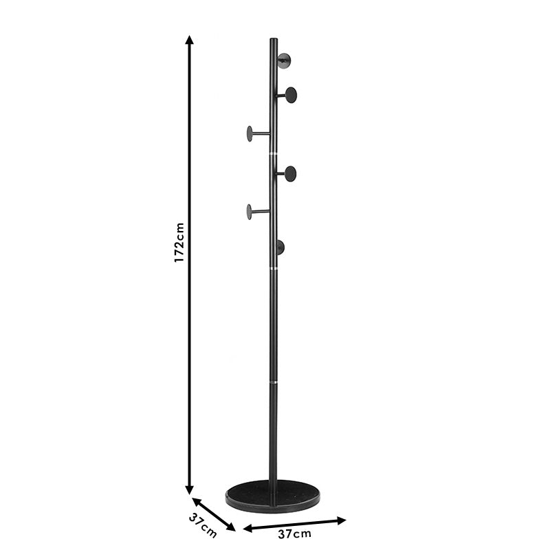 Stalak za kapute Adriana metal crni D37x172 cm