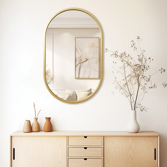 Ogledalo Ellipse zlatno 50x2x80 cm