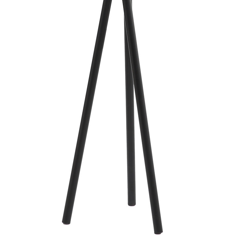 Stalak za kapute Sigar metal-drvo crno-prirodni 49x51x187 cm