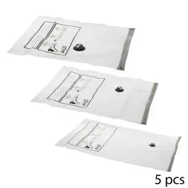 FIVE SET VAKUM VREĆA 5 KOM 2X50x60CM 2XM 60x80 CM 1X L 70x120 CM POLIETILE 16032