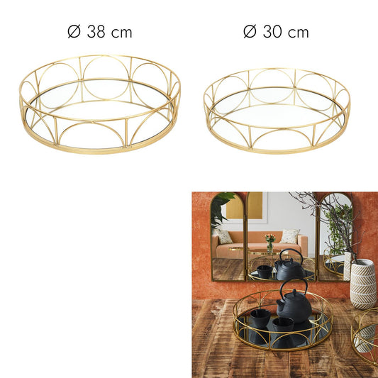 POSLUŽAVNIK SA OGLEDAMOL SET X2 30 38CM M4 KA0499