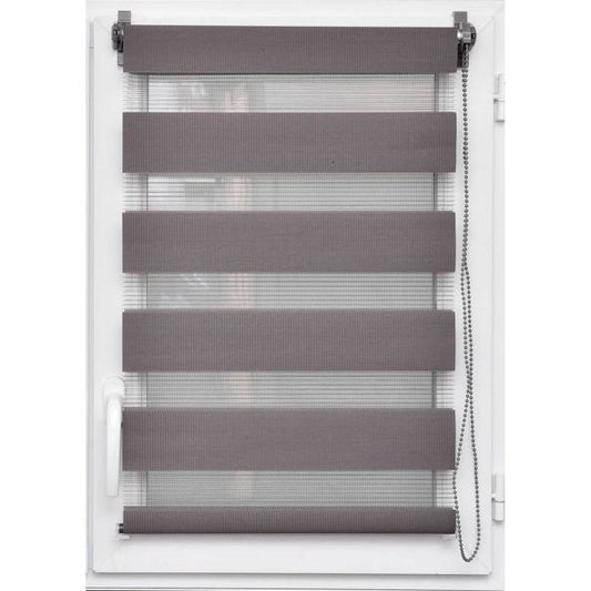 ROLO ZAVJESA ZEBRA 90X250CM - TAMNO SIVA
