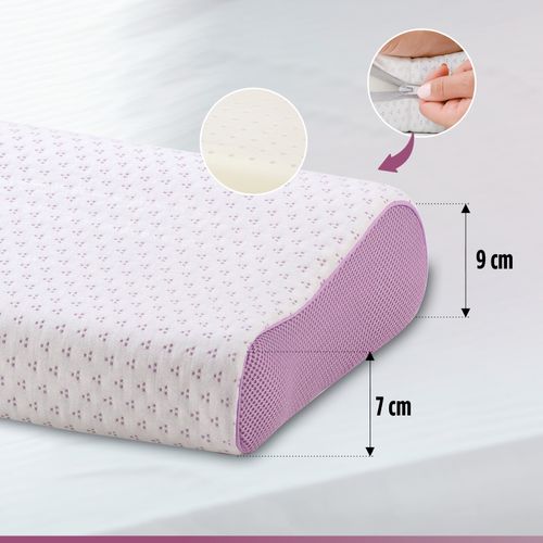 Jastuk Lavanda Memory Contour 30x50
