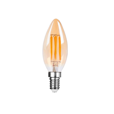 LED filament žarulja Green Tech 4W, 2700K, E14, AC220V, C35, amber, dimabilna