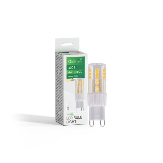 LED žarulja Green Tech 4W, 4000K, G9, Flux: 400 lm, IP20, San`an chip