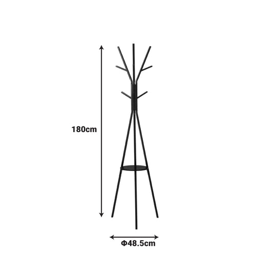 Vješalica Denner metal bijela 48.5x48.5x180 cm