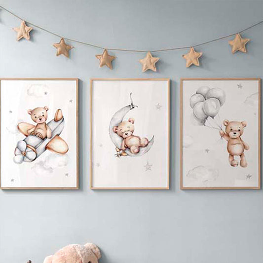 Zidna slika u okviru Luthra triptih digitalni print 33x1.5x48 cm