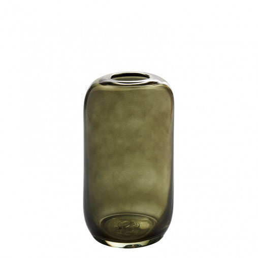 Staklena vaza moss green H25,5 cm 53.0093.0227