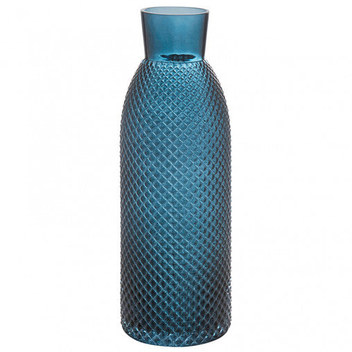 Staklena vaza dark blue H40,5cm 53.0094.0227