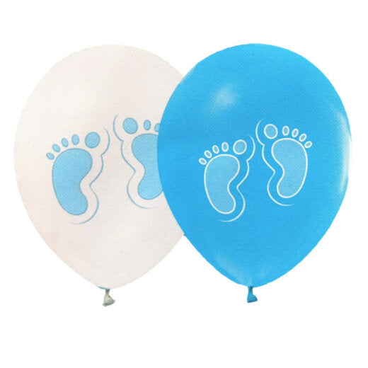 Baloni set  8/1 30 cm BLUE TINY FEET