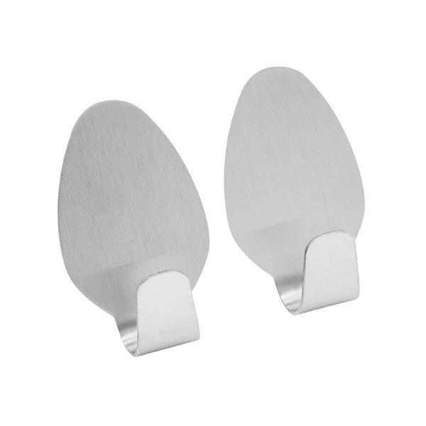 Kukice 2/1 3cm samoljepljive inox ovalne