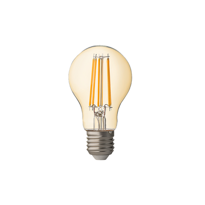 LED filament žarulja Green Tech 4W, 2300K, E27, AC220V, A60, amber, dimabilna