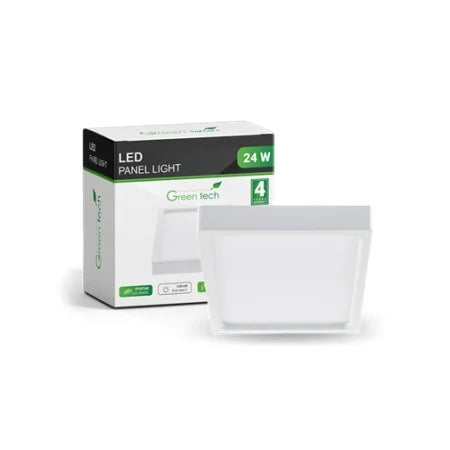 LED panel Green Tech 24W, 6500K, nadgradni, kvadratni