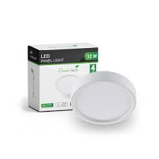 LED panel Green Tech 12w,6500K nadgradni okrugli