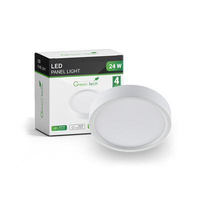 LED panel Green Tech 24w,6500K nadgradni okrugli