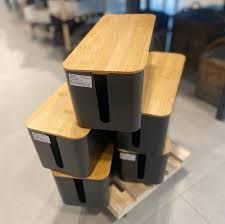 KUTIJA za kablove 32x3x3,5cm PVC sa Bamboo poklopcem BA5092-1BM Previllage 24# N