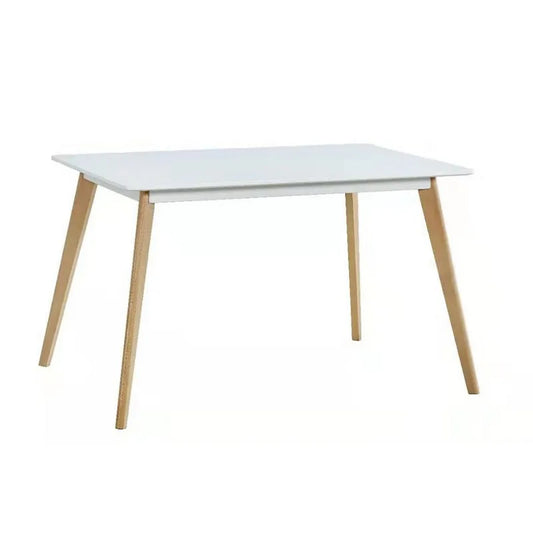 BLAGOVAONSKI STOL HELMA 120X80X75CM MDF BIJELA PLOŠCA, NOGE BUKVA PRIRODNE 00435