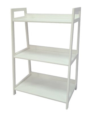 STALAK DORA 62X38X90CM, 3 POLICE OD BOROVINE + MDF, BIJELI 0045191